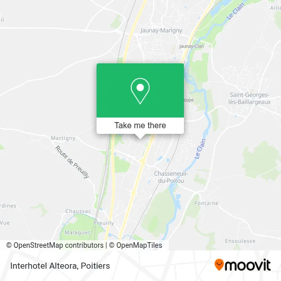 Interhotel Alteora map