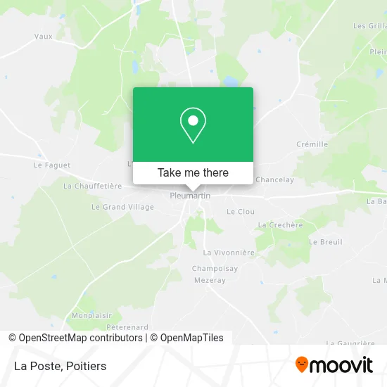 La Poste map