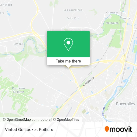 Vinted Go Locker map