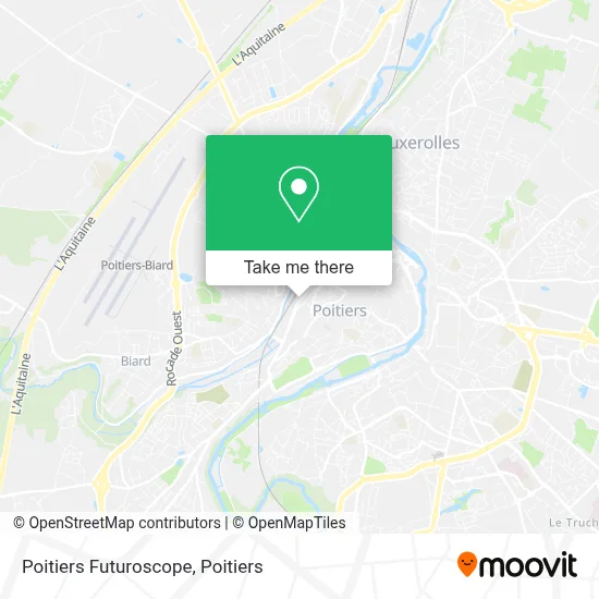 Poitiers Futuroscope map