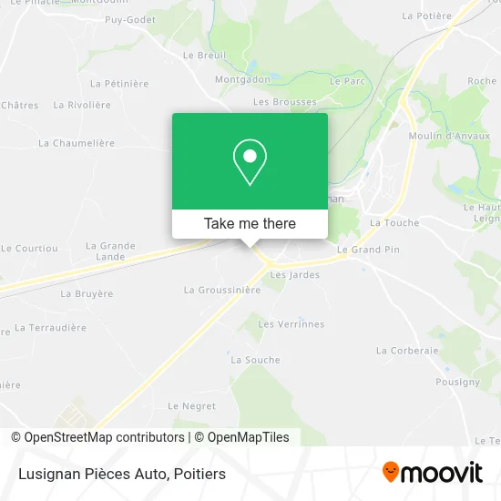Lusignan Pièces Auto map