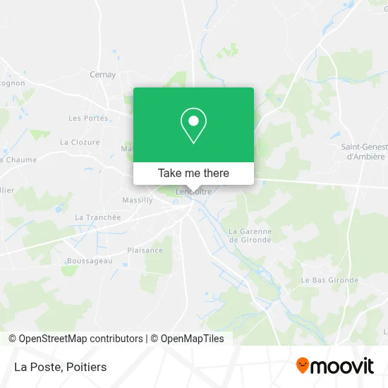 La Poste map