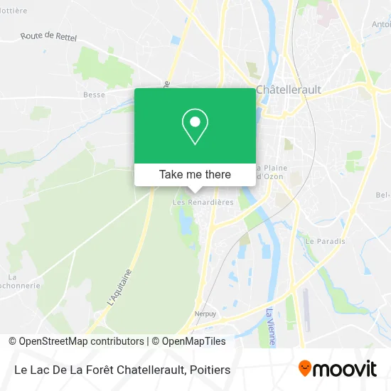 Le Lac De La Forêt Chatellerault map