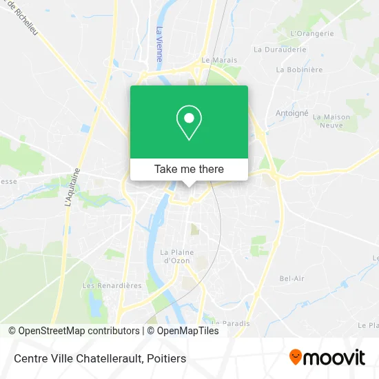 Centre Ville Chatellerault map