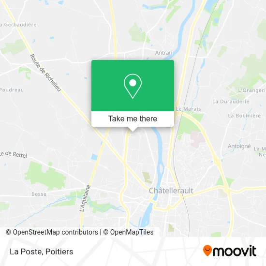 La Poste map
