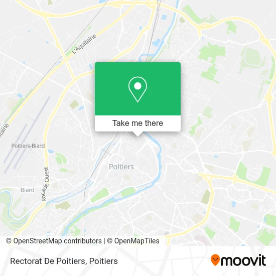 Rectorat De Poitiers map