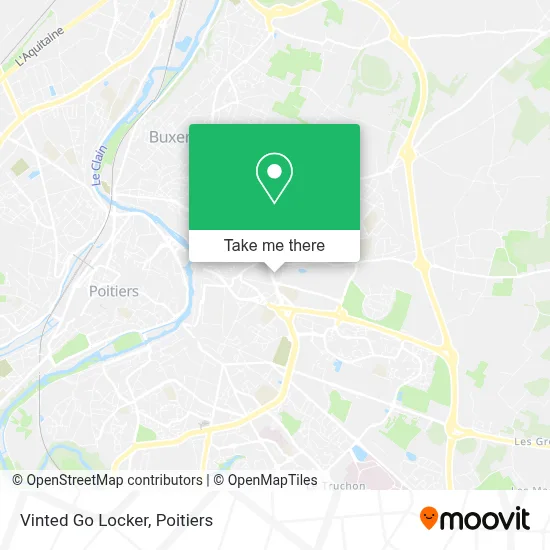 Vinted Go Locker map