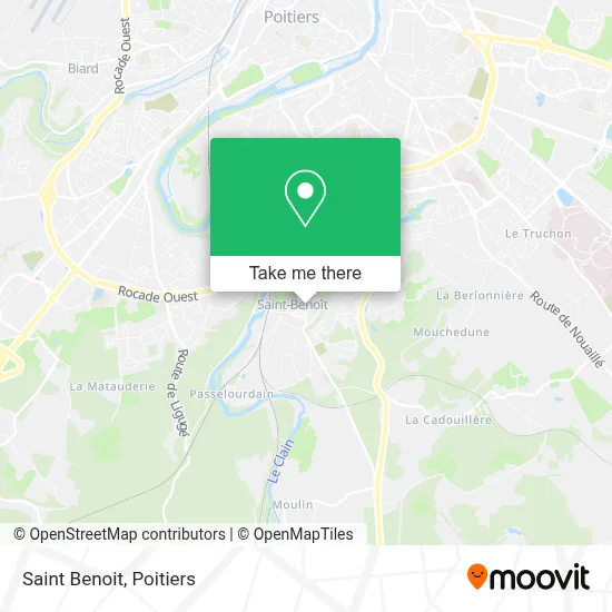 Saint Benoit map