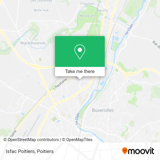 Isfac Poitiers map