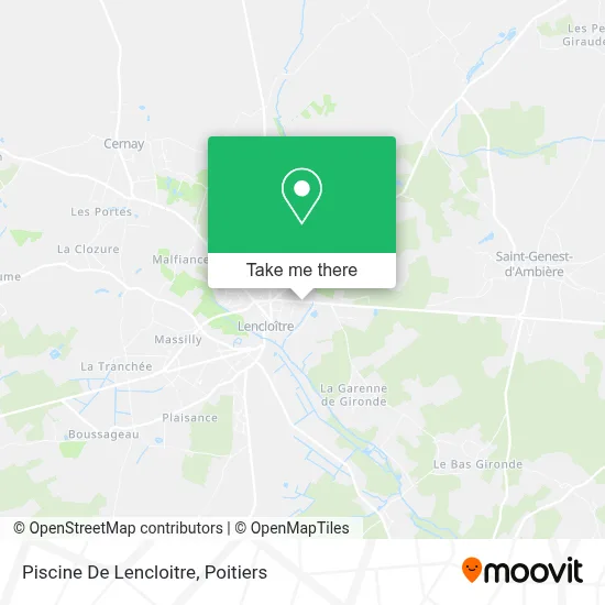 Piscine De Lencloitre map