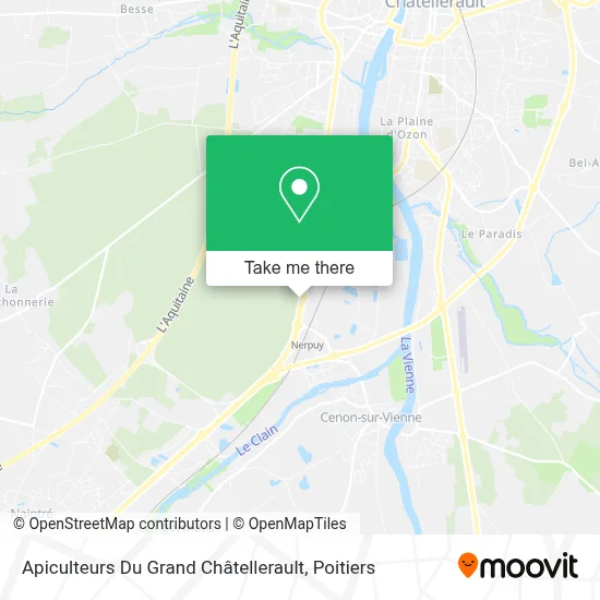 Apiculteurs Du Grand Châtellerault map