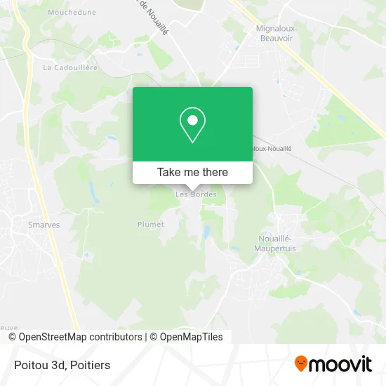 Poitou 3d map