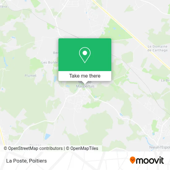 La Poste map