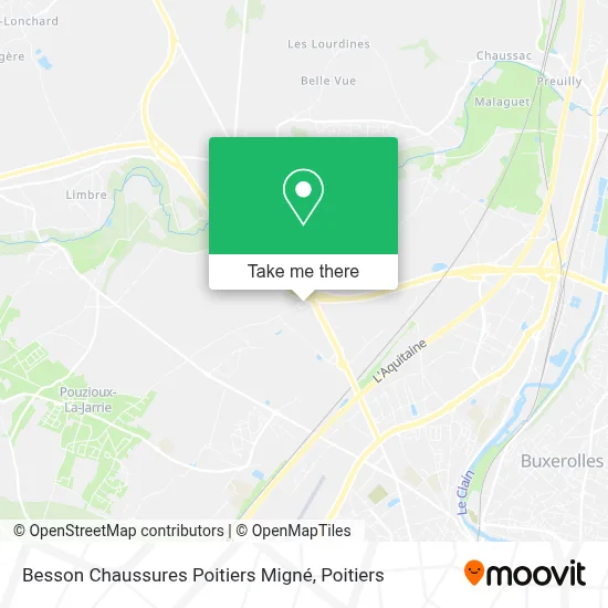 Besson Chaussures Poitiers Migné map