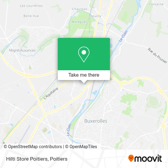 Hilti Store Poitiers map