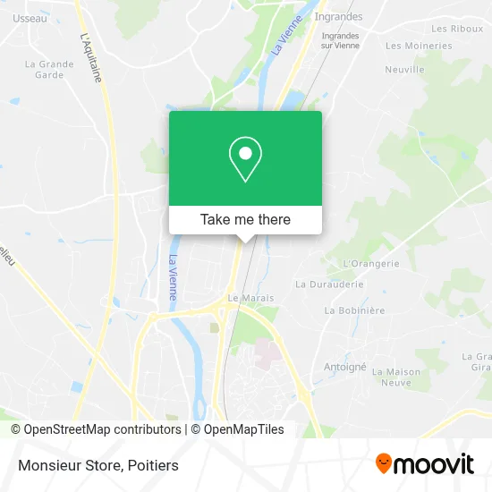 Monsieur Store map