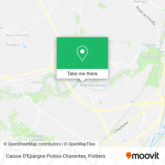 Caisse D'Epargne Poitou-Charentes map