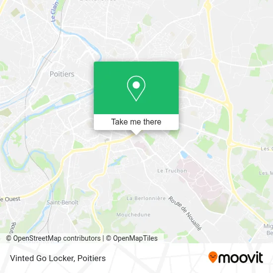 Vinted Go Locker map