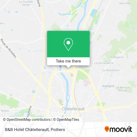 B&B Hotel Châtellerault map