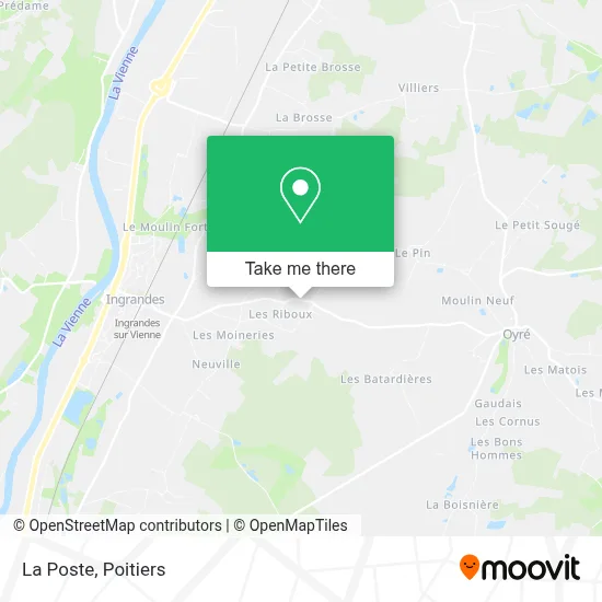 La Poste map