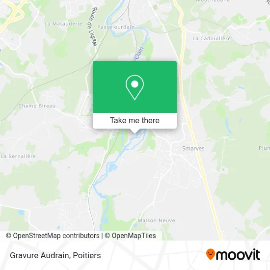 Gravure Audrain map