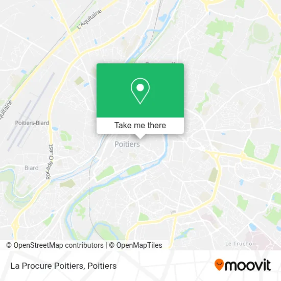 La Procure Poitiers map