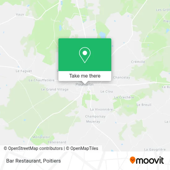 Bar Restaurant map