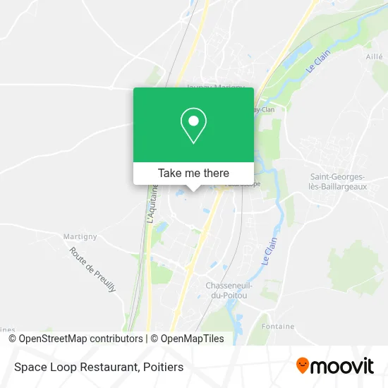 Space Loop Restaurant map