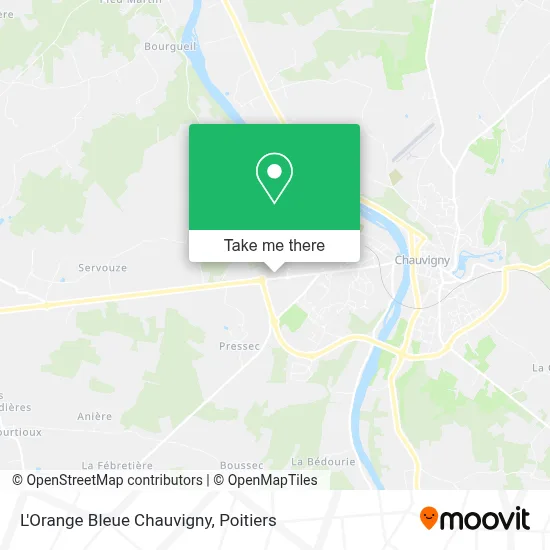 L'Orange Bleue Chauvigny map