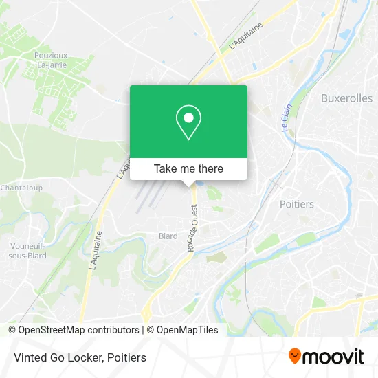 Vinted Go Locker map
