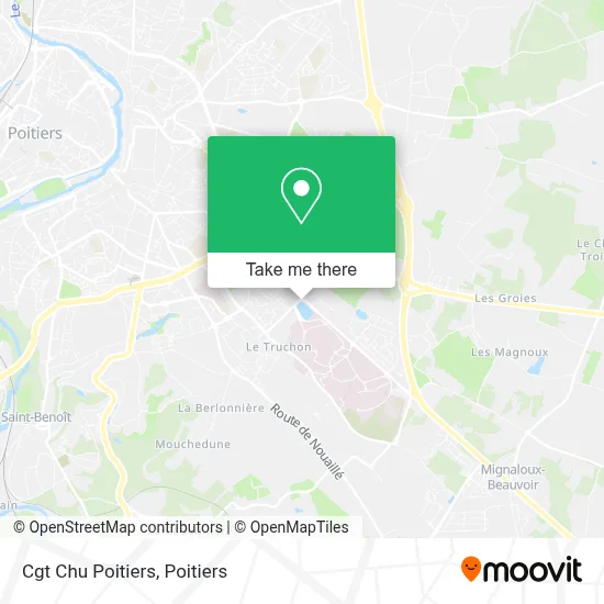 Cgt Chu Poitiers map
