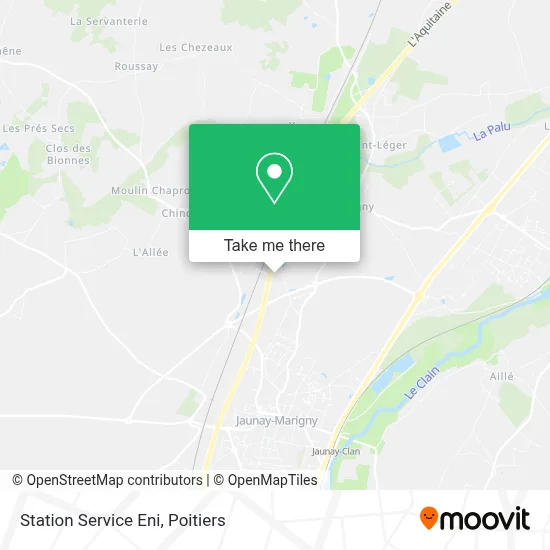 Station Service Eni map