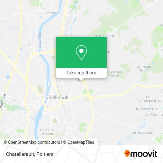 Chatellerault map