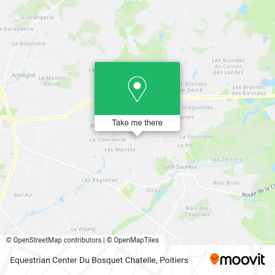 Equestrian Center Du Bosquet Chatelle map