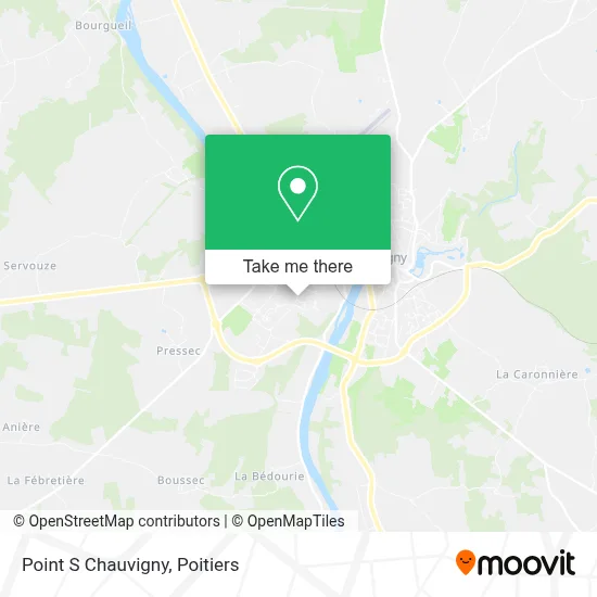 Point S Chauvigny map