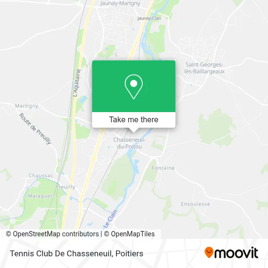 Tennis Club De Chasseneuil map