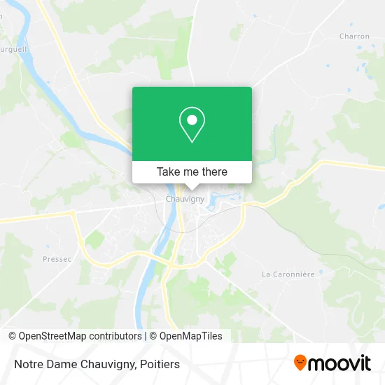 Notre Dame Chauvigny map