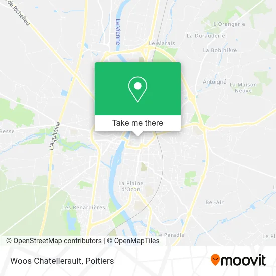 Woos Chatellerault map