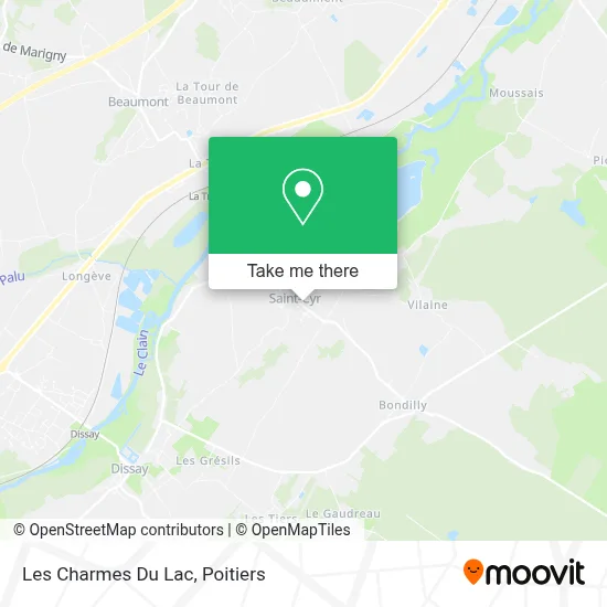 Les Charmes Du Lac map