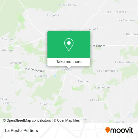 La Poste map