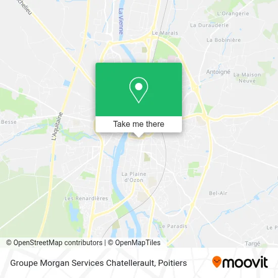 Groupe Morgan Services Chatellerault map