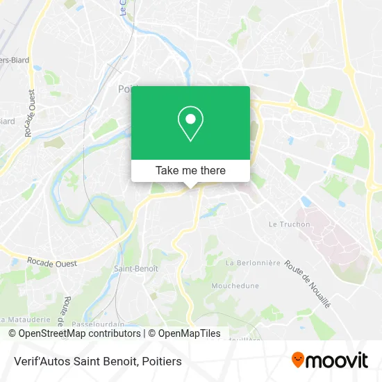 Verif'Autos Saint Benoit map