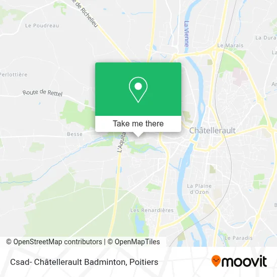Csad- Châtellerault Badminton map