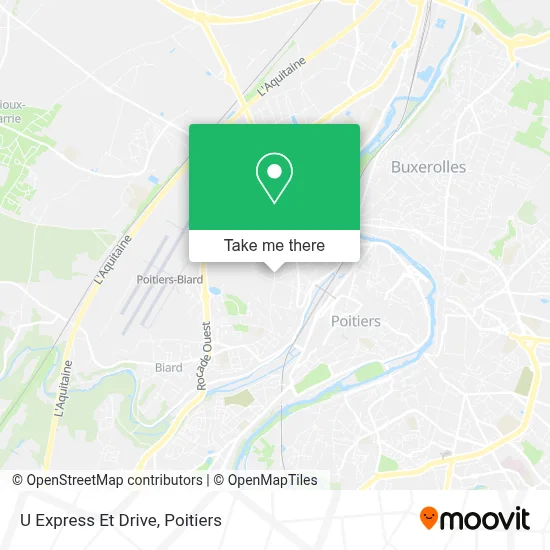 U Express Et Drive map