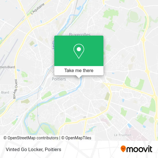 Vinted Go Locker map
