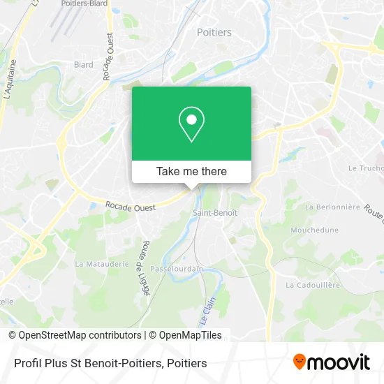 Profil Plus St Benoit-Poitiers map