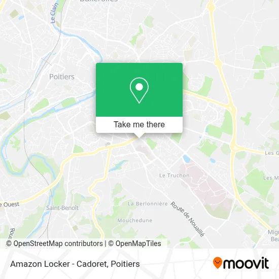Amazon Locker - Cadoret map