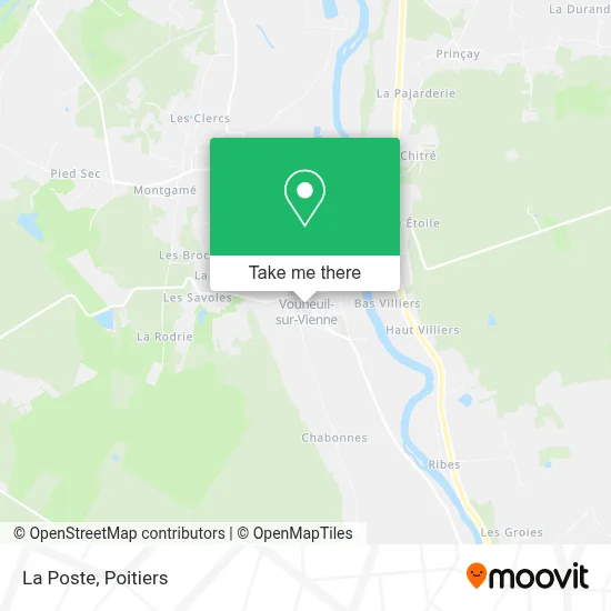 La Poste map