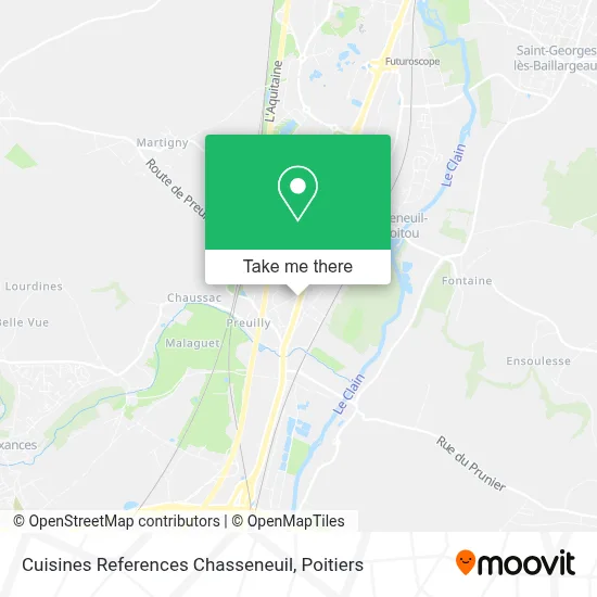 Cuisines References Chasseneuil map