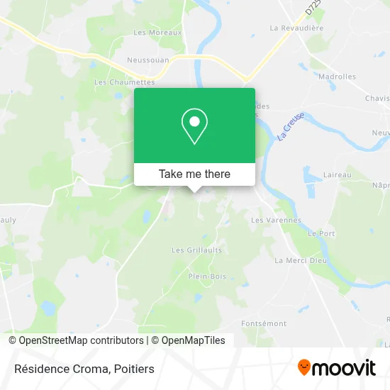 Résidence Croma map
